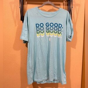 cotopaxi light teal graphic tee